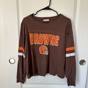 Cleveland Browns Cropped Long Sleeve